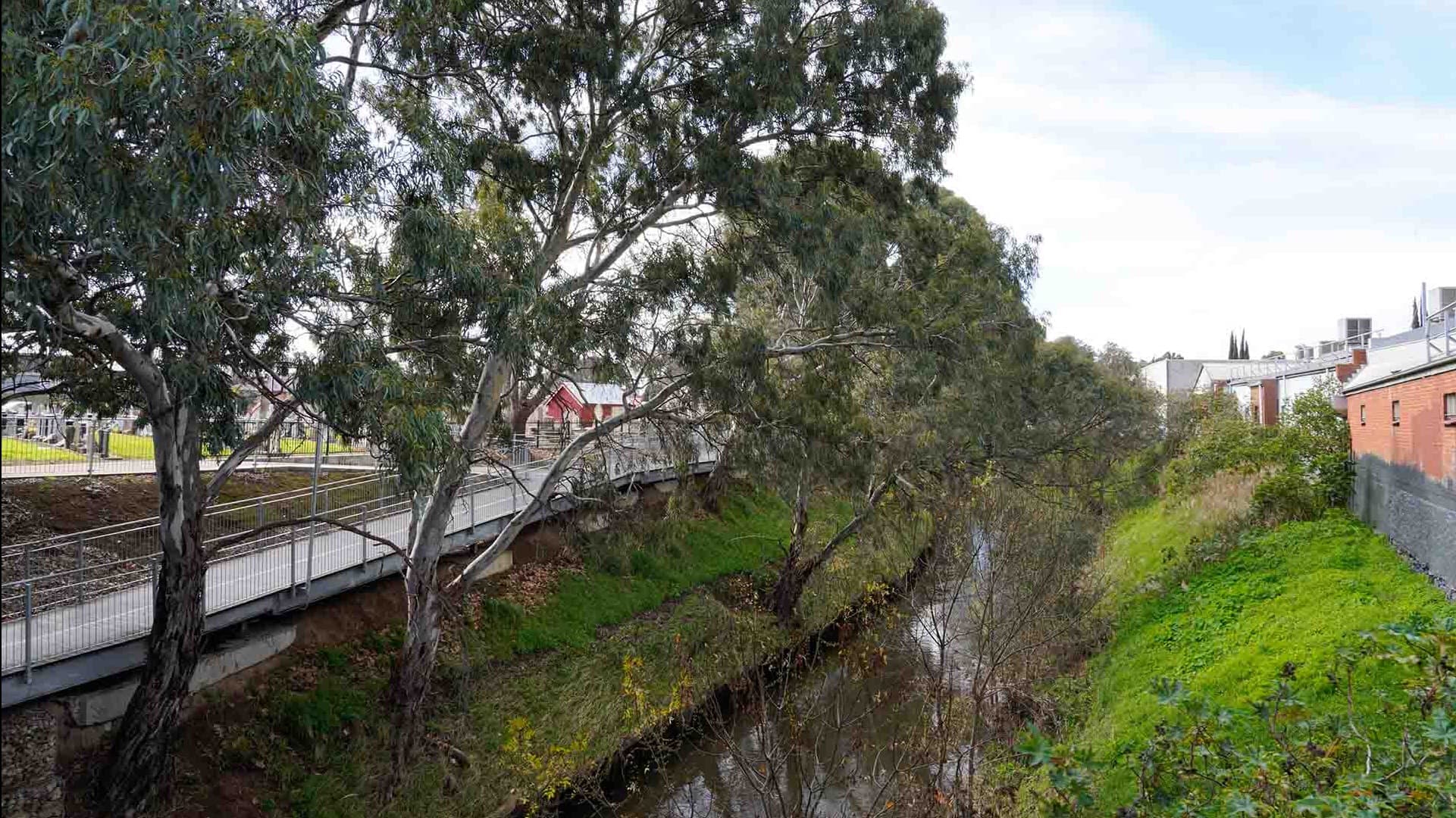 River Torrens corridor to the east of the South Road.